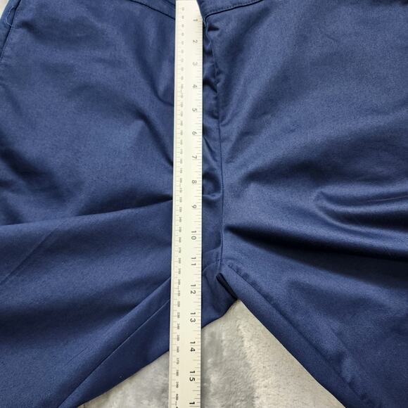 Vintage Alfred Dunner Pants Womens 14 PETITE Blue Pull On High Rise Tapered Leg - Picture 7 of 10